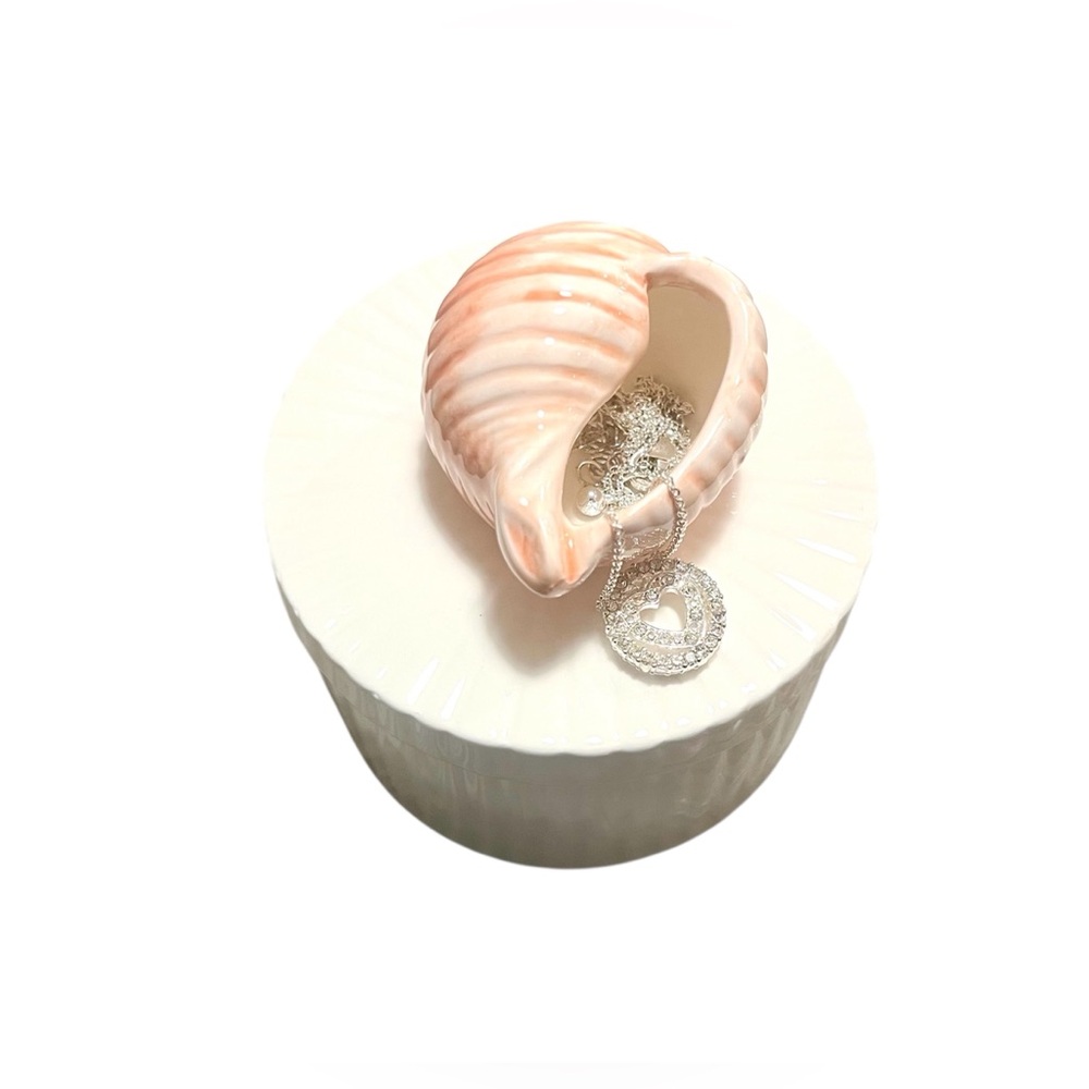 Fitz and Floyd Vintage Lidded Trinket Dish – Coastal Charm | 1976